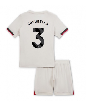 Chelsea Marc Cucurella #3 Maglia Gara Trasferta Repliche 2025-26 Bambino Maniche Corte